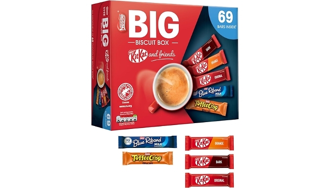 The Big Nestlé Biscuit Box - 69 Chocolate Bars