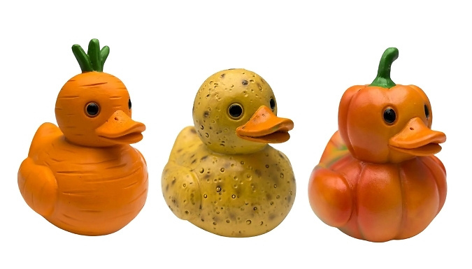 Vegetable Themed Resin Duck Ornament - 7 Designs!