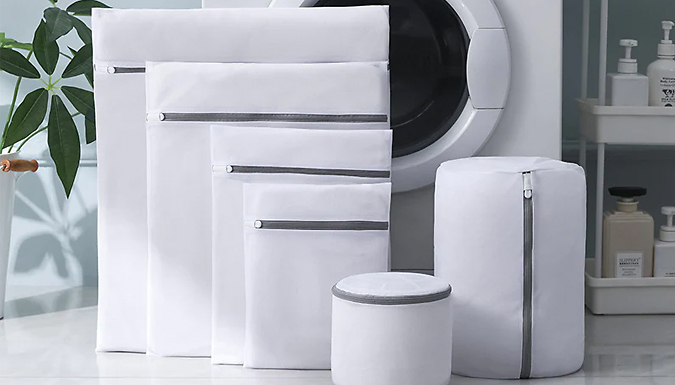 Dowen Industry 6-Piece Polyester Mesh Laundry Bag Set