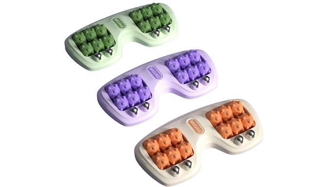 Magnetic Bead 4-Row Roller Foot Massager - 3 Colours!