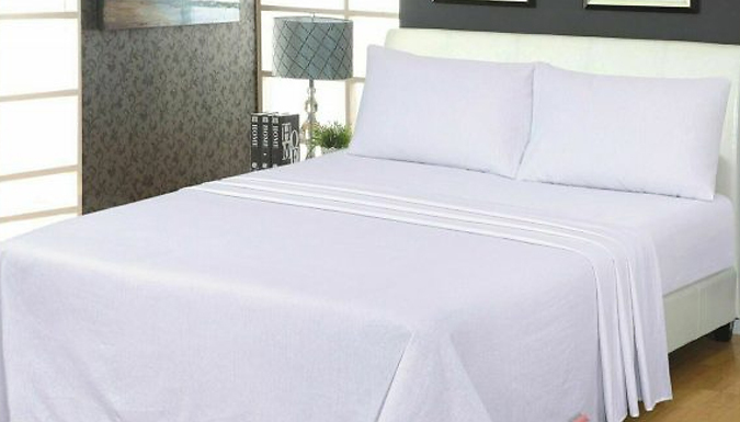 32cm Reversible Flannelette Extra-Deep Cotton Elastic Bed Sheets! - Optional Pillowcases, 10 Colours & 4 Sizes!