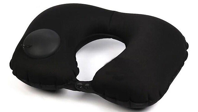 Inflatable U-Shaped Travel Pillow - 5 Colours!