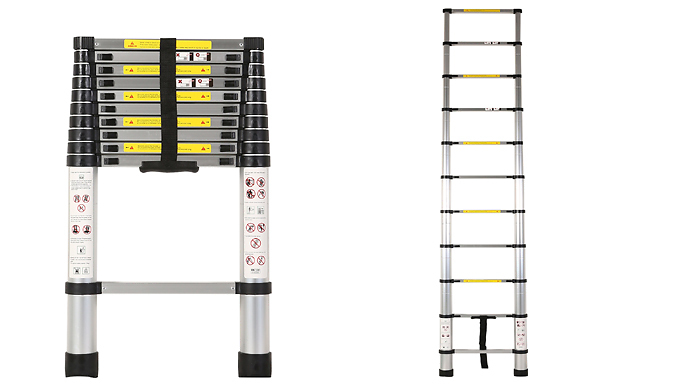 Aluminium Telescopic Folding Ladder - 3.2m or 3.8m