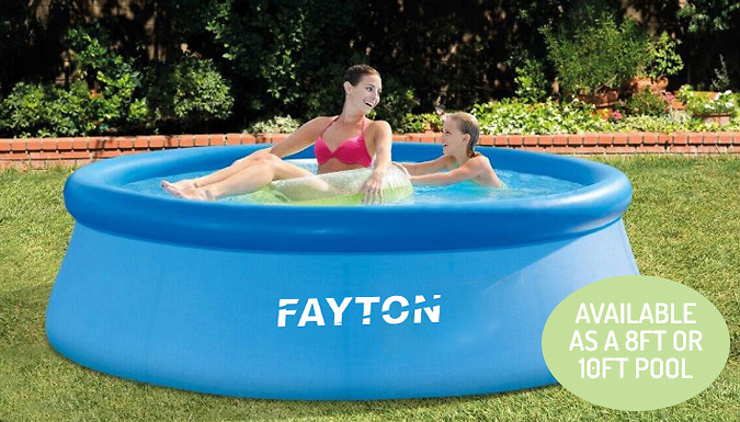 Fayton Inflatable Fast Set Swimming Pool - 8ft or 10ft!