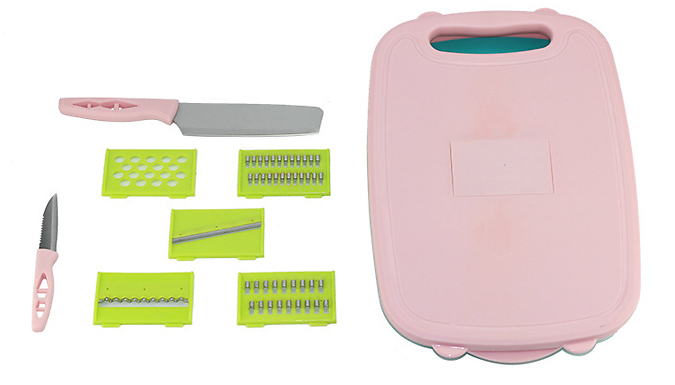 Collapsible Chopping Board Food Prep Set with Strainer - 2 Colours