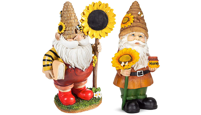 Sunflower Gnome Garden Ornament - 2 Designs