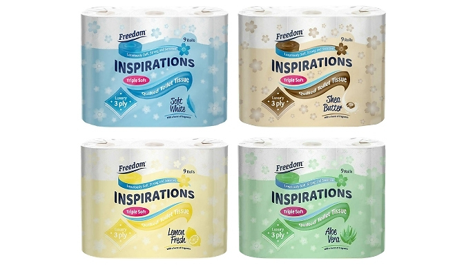 135 Rolls of Freedom Inspirations Quilted Toilet Paper - 4 Options!