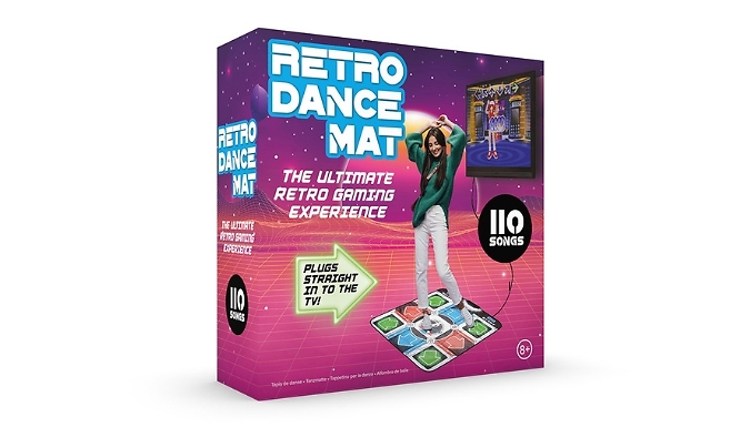 Retro Dance Mat - 9 Games and over 100 Songs!