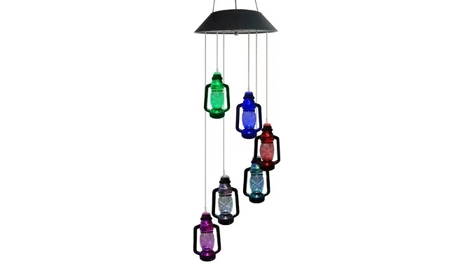 LED Solar Lantern Wind Chime Light