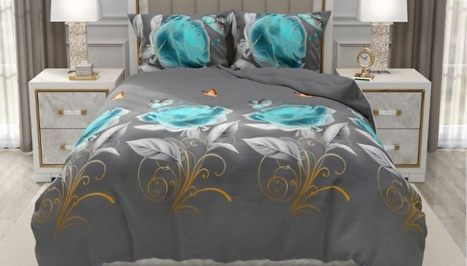 Soft Microfibre Complete Bedding Set - 10 Designs, 4 Sizes!