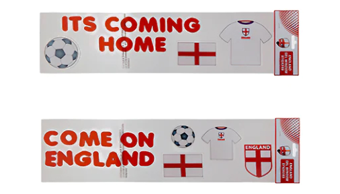 Football St Georges Gel Window Stickers - 2 Designs