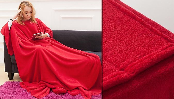 Super Cosy Snuggle Blanket with Sleeves - 5 Colours