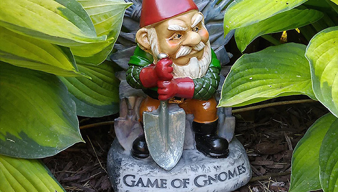 'Game of Gnomes' Resin Garden Gnome