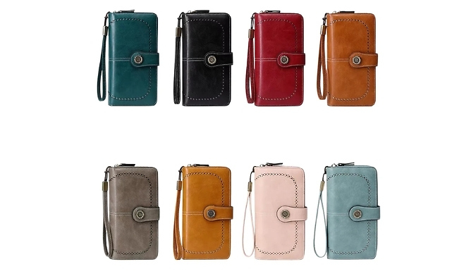 RFID Anti-Theft Multi-Card Wallet with Wrist Strap - 8 Colours!