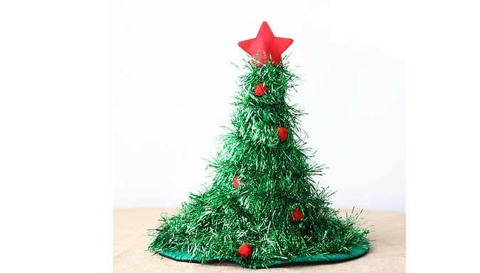 Novelty Christmas Tree Hats - 3 Colours