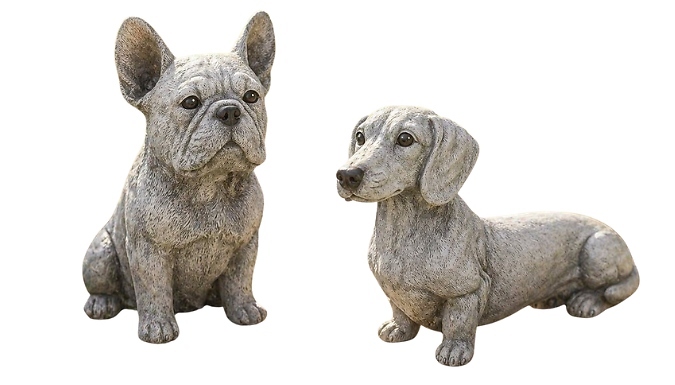 Resin Dog Garden Ornament - 2 Options!