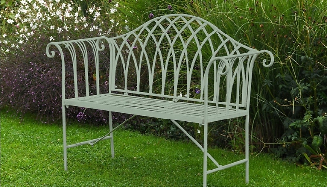 Wrought Iron Versailles Garden Bench