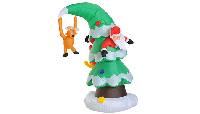 HOMCOM 7 Ft Inflatable Christmas Tree