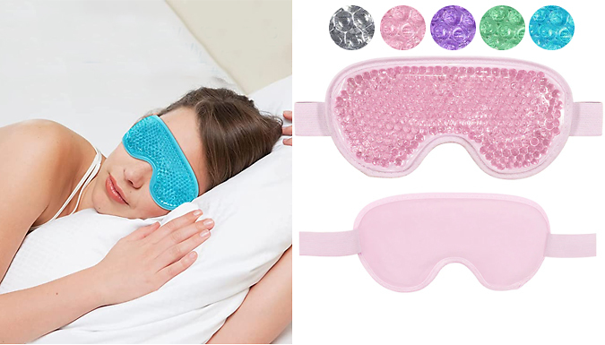 Cooling gel bead clearance eye mask