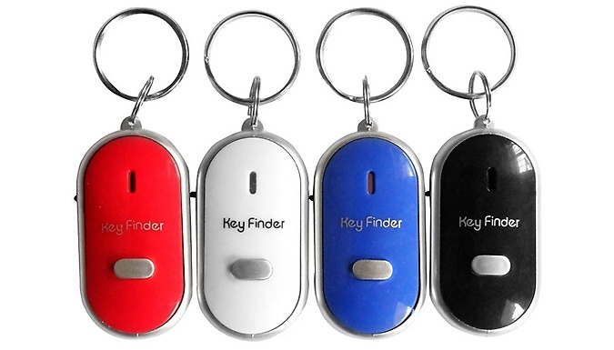 LED Whistle Key Finder - 4 Colours & 1 or 2 Pack