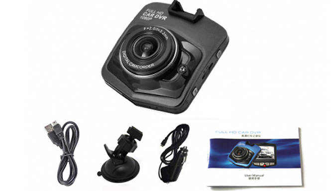 1080p HD Wide-Angle Car Camera With Optional 32GB SD Card