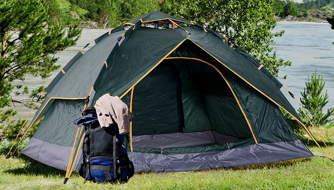 Pop-Up Water Resistant 3 or 6-Person Camping Tent