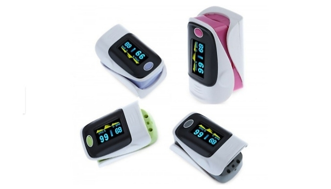 Fingertip Heart Rate Oximeter with LED Screen - 4 Colours
