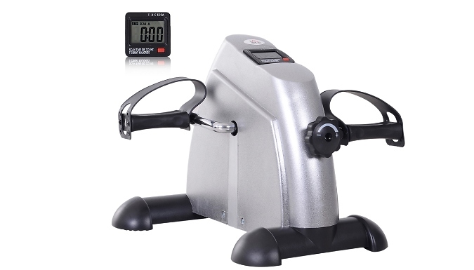 Go Groopie MHSTAR UK LTD HOMCOM Mini Exercise Bike with LCD Display