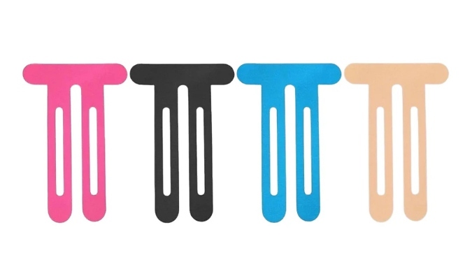 Precut Elastic Kinesiology Tape - 4 Colours & 5 Pack Sizes