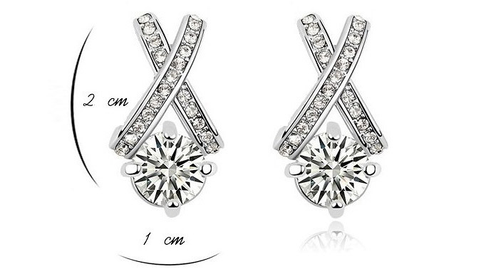 18K White Gold-Plated 'Exolte' Jewellery Set
