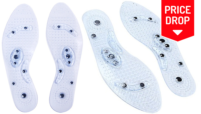 Forever Cosmetics Generise Magnetic Acupressure Silicone Insoles - 1 or 2 Pairs