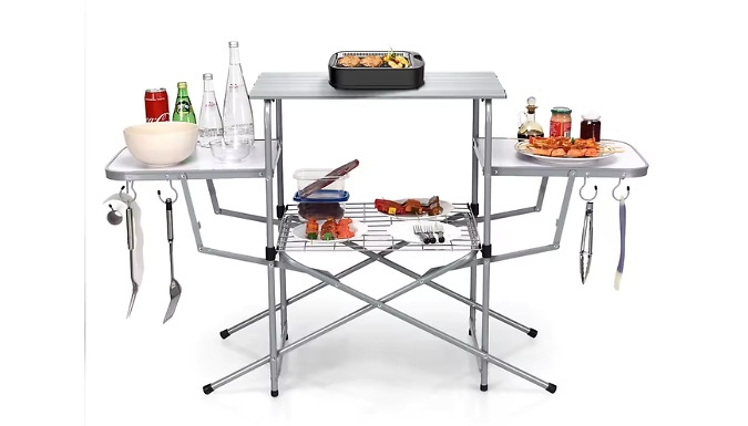 Aluminum Foldable Camping Picnic Table