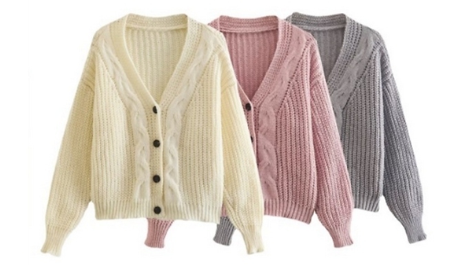 Oversized Chunky Knit Cardigan - 3 Colours