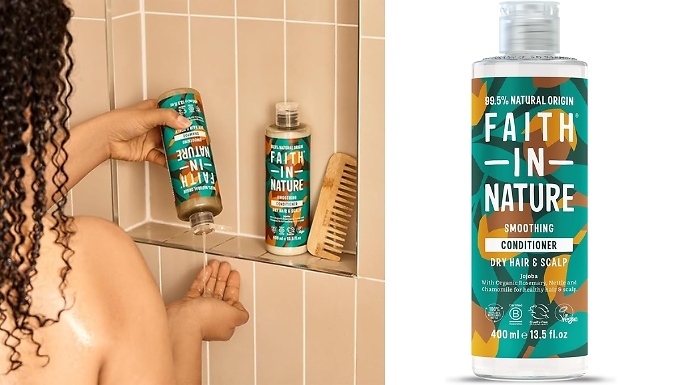 Faith In Nature Natural Conditioner - Jojoba or Hemp & Meadowfoam