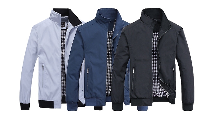 Men's Harrington Jacket - 7 Colours & 7 Sizes at Go Groopie