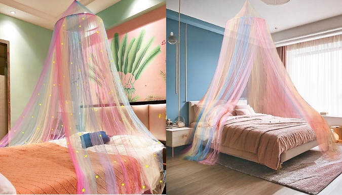 Rainbow Bed Canopy Fairy Dream Tent - 2 Styles