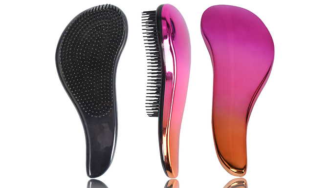 Detangling Two-Tone Salon Hair Brush – 6 Colours