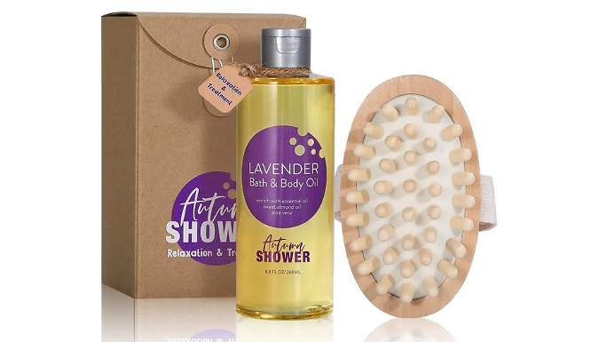 Lavender Bath & Body Oil Gift Set