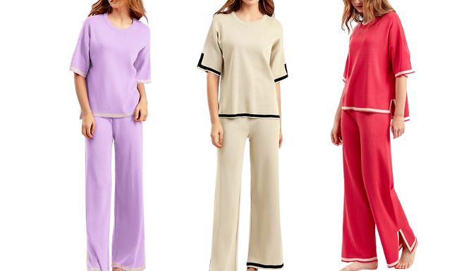 2-Piece Oversized T-shirt and Trouser Set - 6 Colours