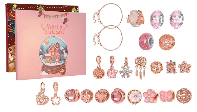 24 Day Rose Gold Jewellery Advent Calendar