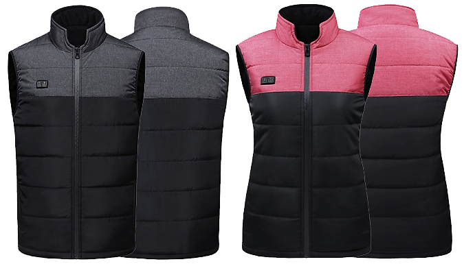 Women's Multi-Zone Heated Bodywarmer - 6 Sizes & 3 Styles at Go Groopie