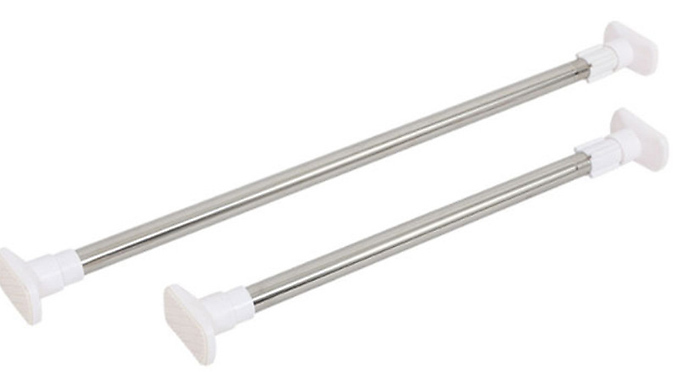 Bathroom Shower Curtain Telescopic Rod - 2 Sizes