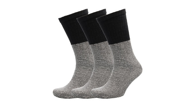 3-Pack Mens Thermal Winter Socks - 2 Colours