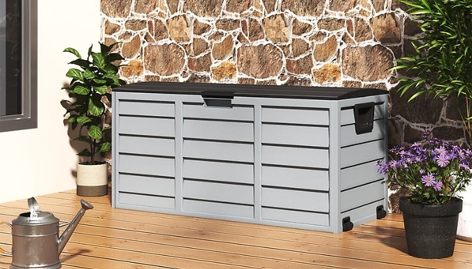 290L Waterproof Lockable Garden Storage Box