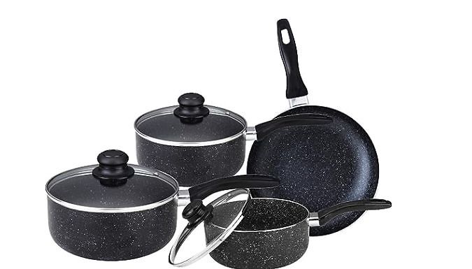 7-Piece Stainless Steel Saucepan Set