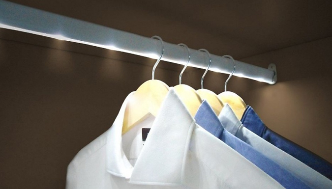 LED Wardrobe Rail with Motion Sensor - 3 Lengths