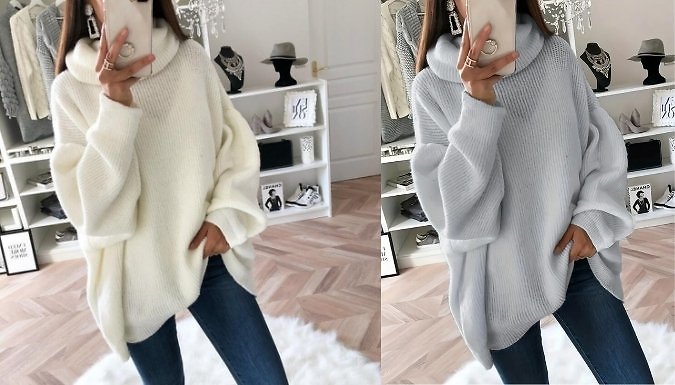 Knitted Turtleneck Sweater - 6 Colours, 6 Sizes