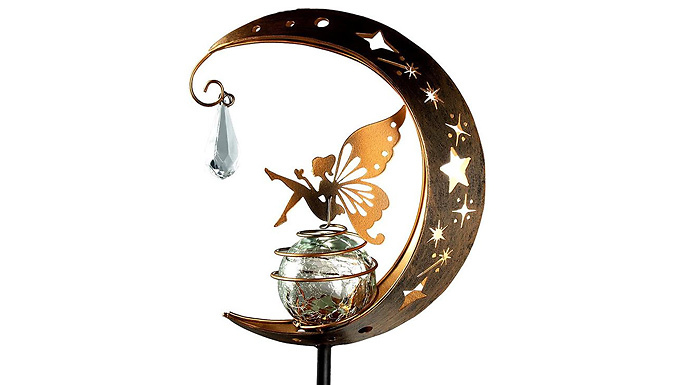 Solar Fairy Moon Decorative LED Stake Light