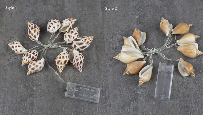 Festive Sea Shell Fairy Lights - 6 Styles