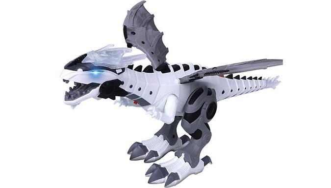 Firebreathing Effect Walking & Roaring Dinosaur Toy - 4 Colours